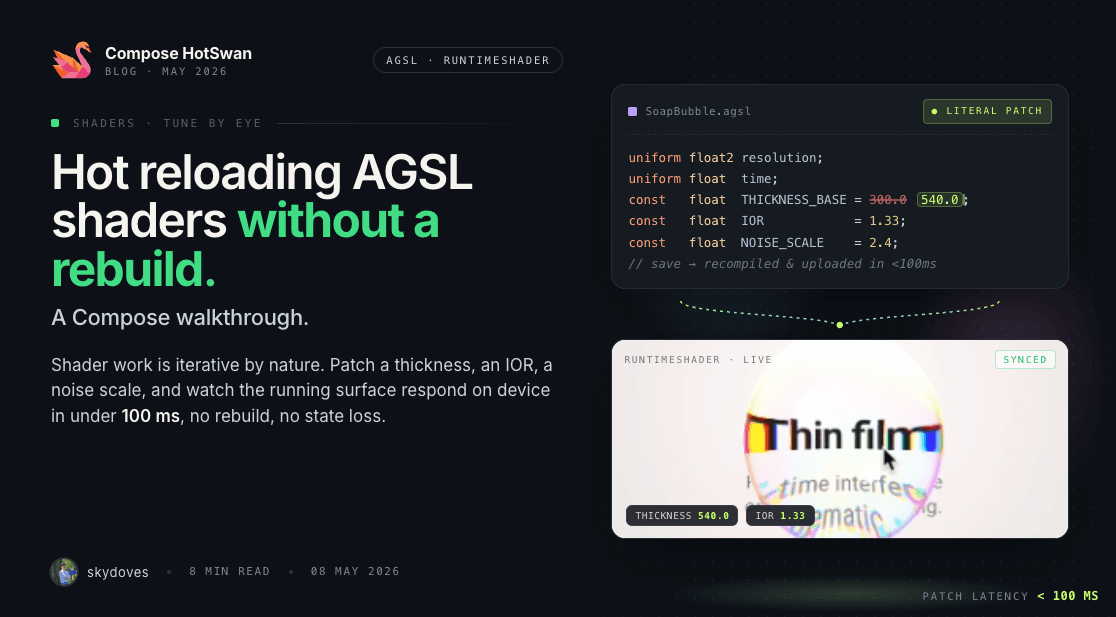 Hot Reloading AGSL Shaders Without a Rebuild: A Compose Walkthrough